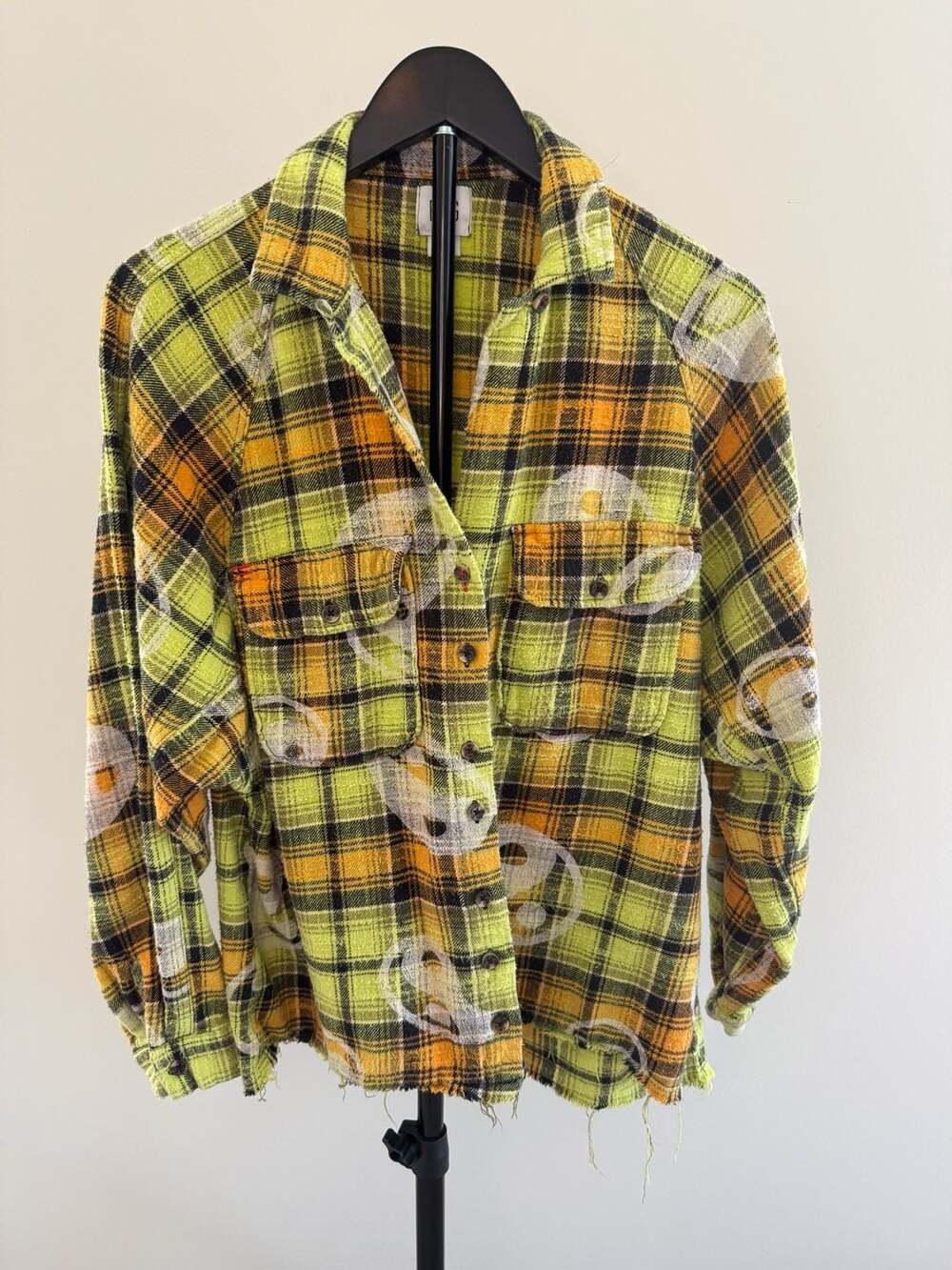 Urban Outfitters BDG Yin Yang Flannel Button Down Size Small